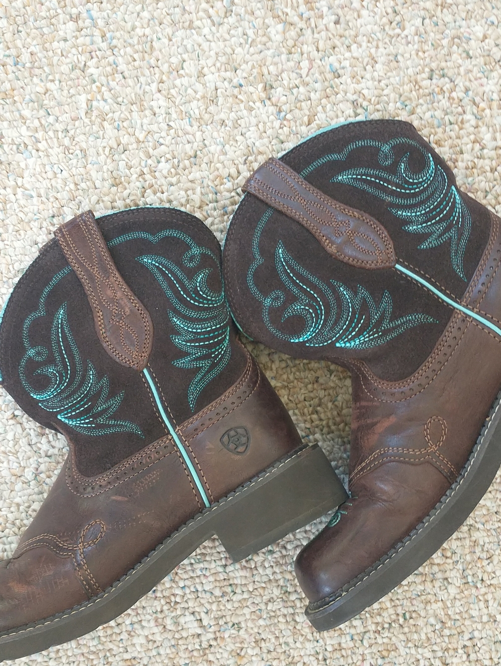Ariat Fat Baby Leather Women's Western Boots US 8 B - Picture 4 of 12